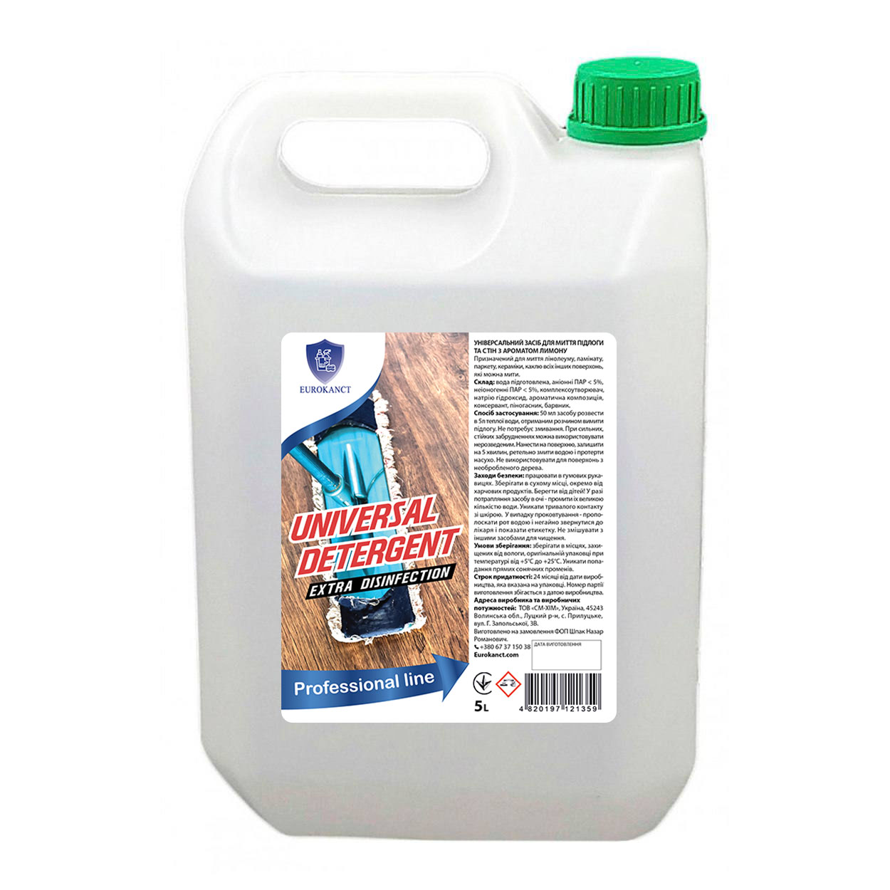 Рідина універсальна для миття підлоги Еurokanct 5l